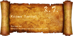 Kozma Tarcal névjegykártya